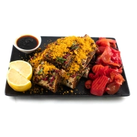 Voor 2 personen plus portie tursu (zoetzure Turkse mix) met Doritos ipv peterselie en rode kool mix